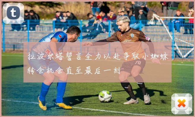 拉波尔塔誓言全力以赴争取小蜘蛛转会机会直至最后一刻